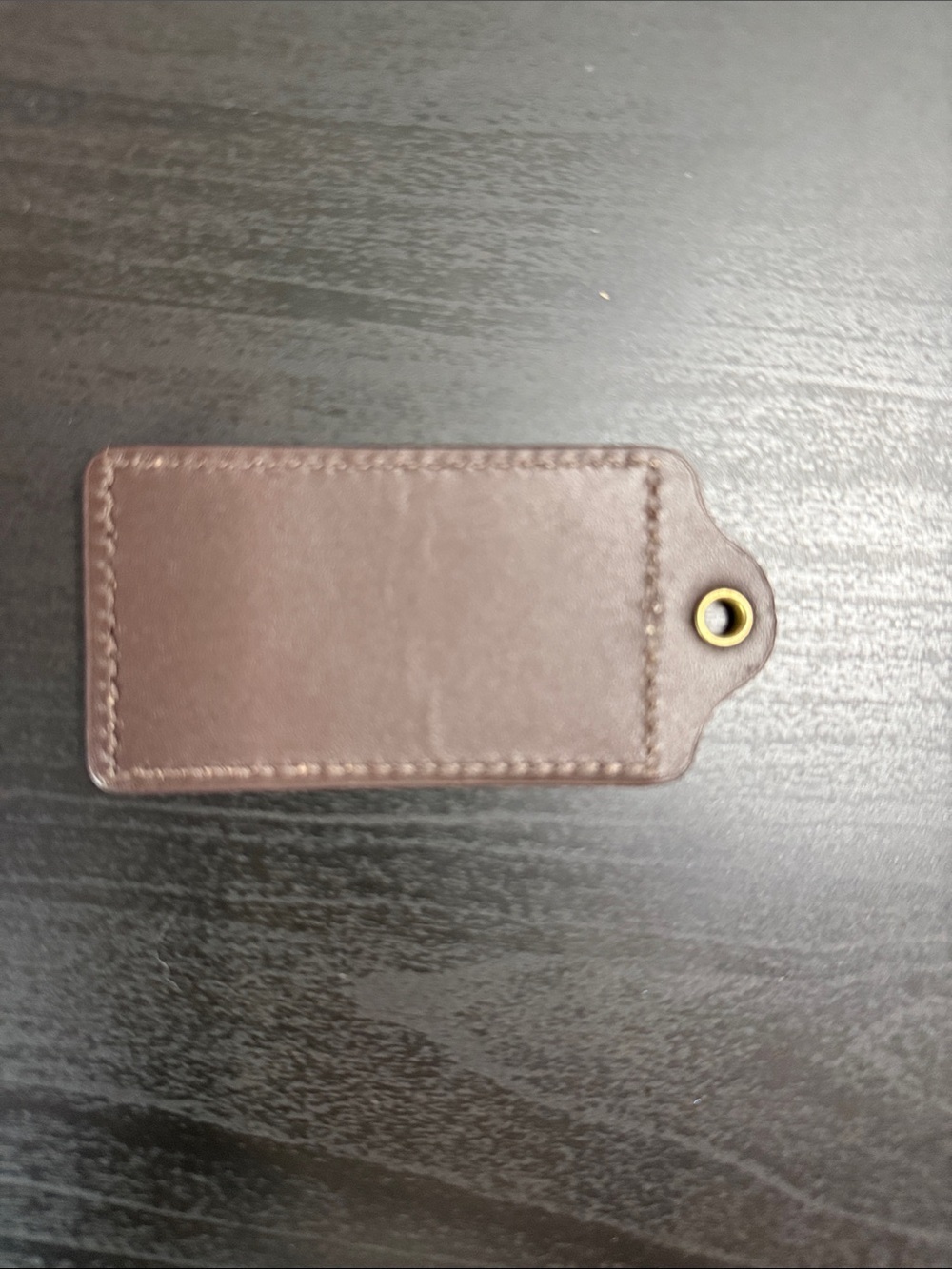 Coach XL Metallic Gold Leather Hangtag - Picture 2 of 7